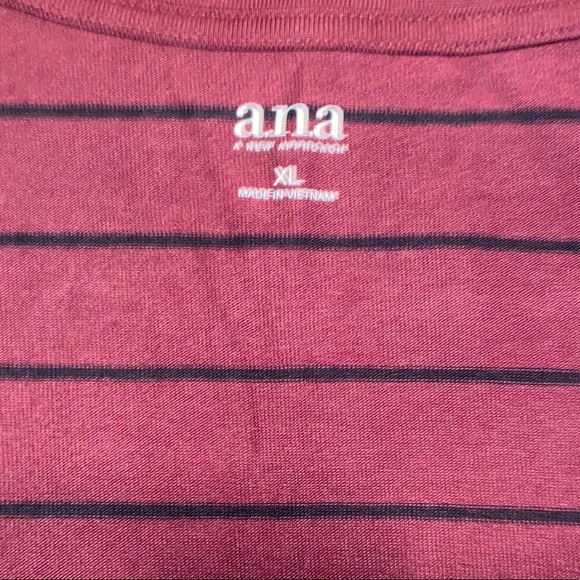 NWT Ana rusty brown black stripe tunic‎ shirt - Picture 5 of 10